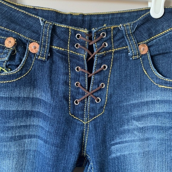 True Religion Lace up fly  Jeans - Size 28 - Picture 4 of 15